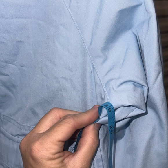 Vintage IZZI Jacket Blue PIN STRIP Women's Size MEDIUM - Picture 4 of 9